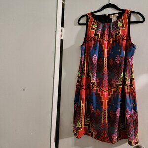 Mara Hoffman Colorful Geometic Dress Size M Geometric Print RARE